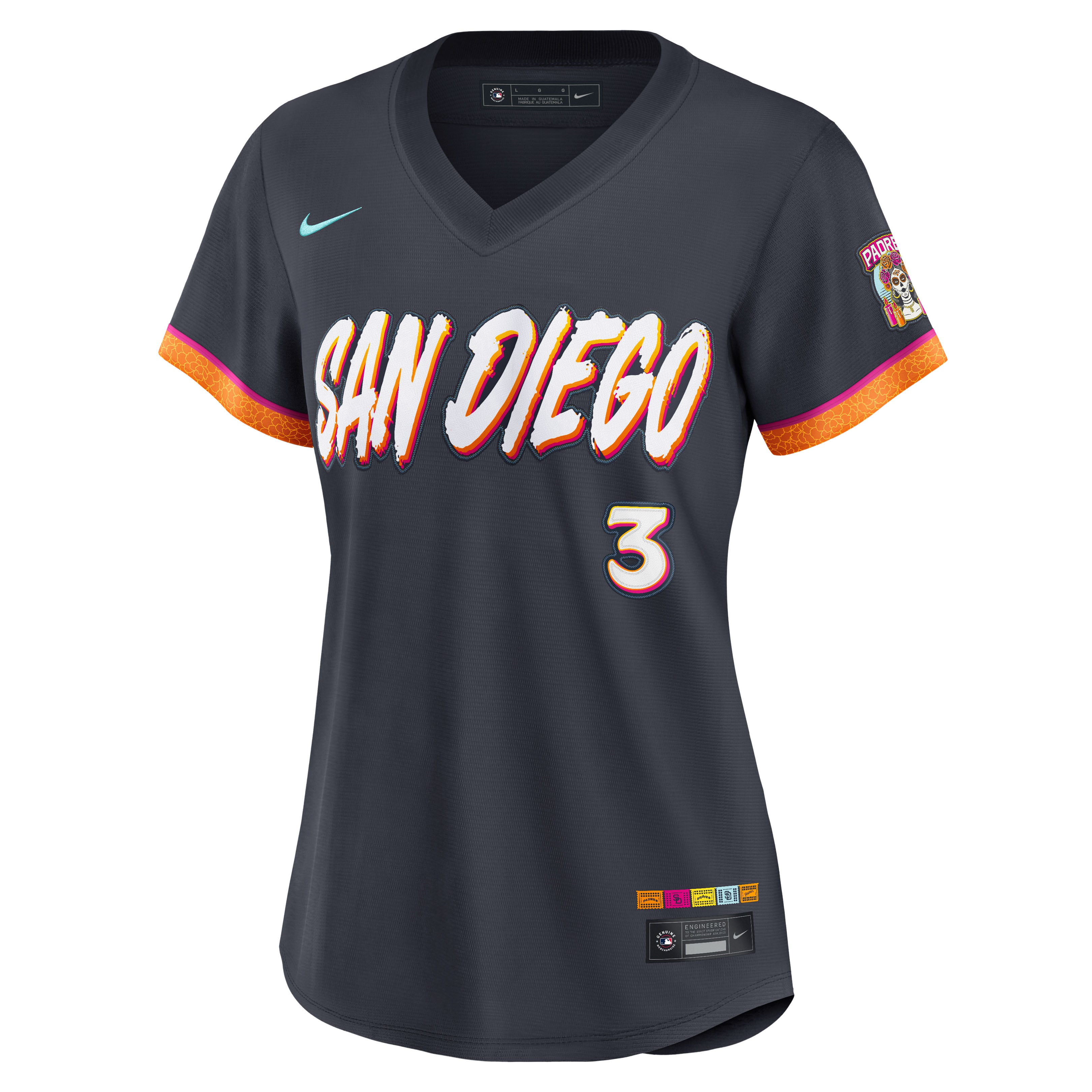 Maillot Nike Jackson Merrill Obsidian San Diego Padres 2026 City Connect Stadium pour femme
