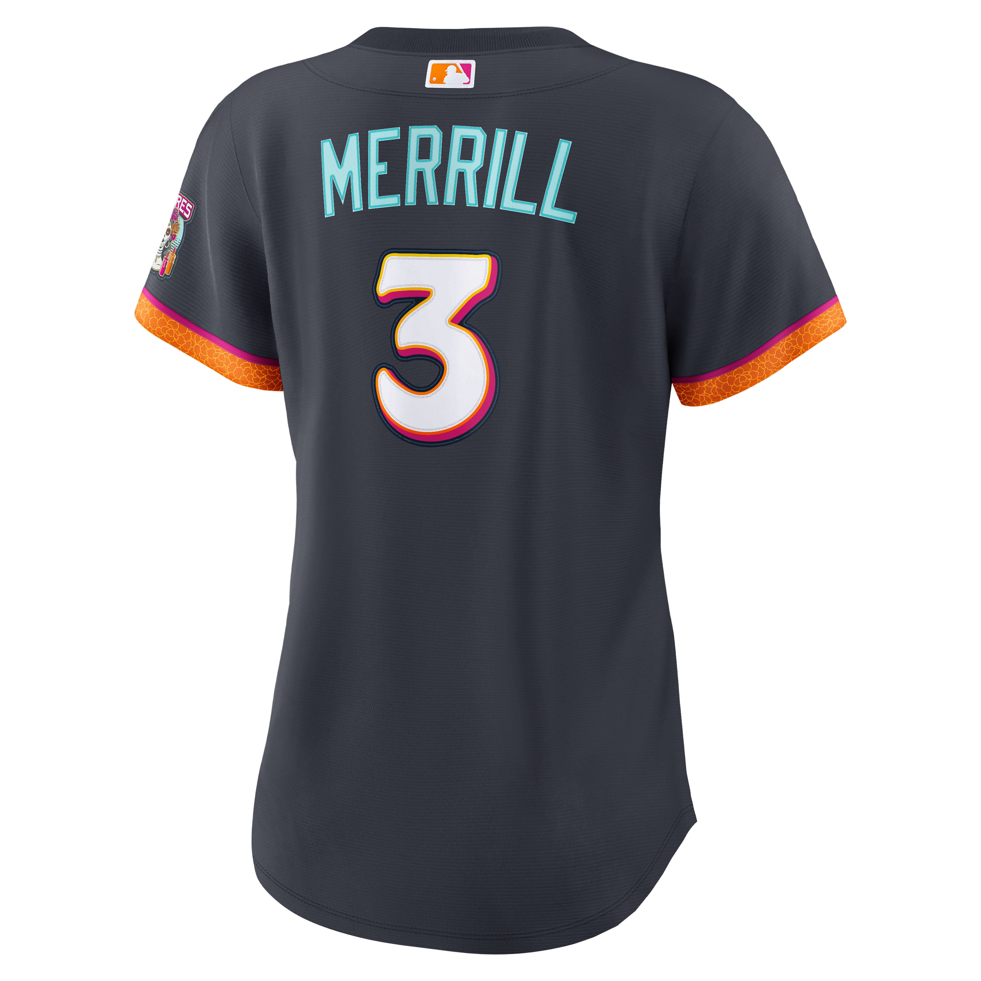 Maillot Nike Jackson Merrill Obsidian San Diego Padres 2026 City Connect Stadium pour femme