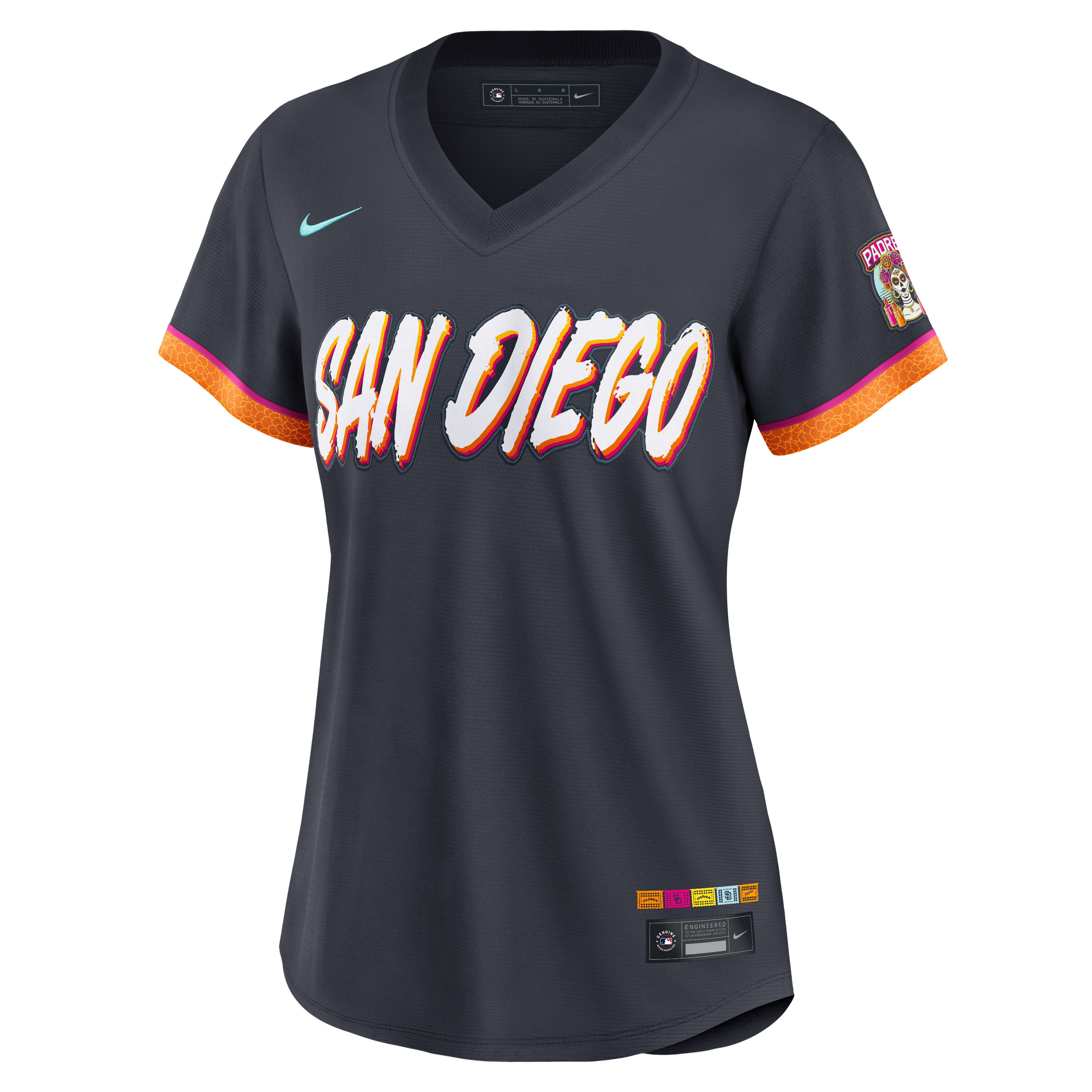Maillot Nike Obsidian pour femme des Padres de San Diego, édition 2026 City Connect Stadium