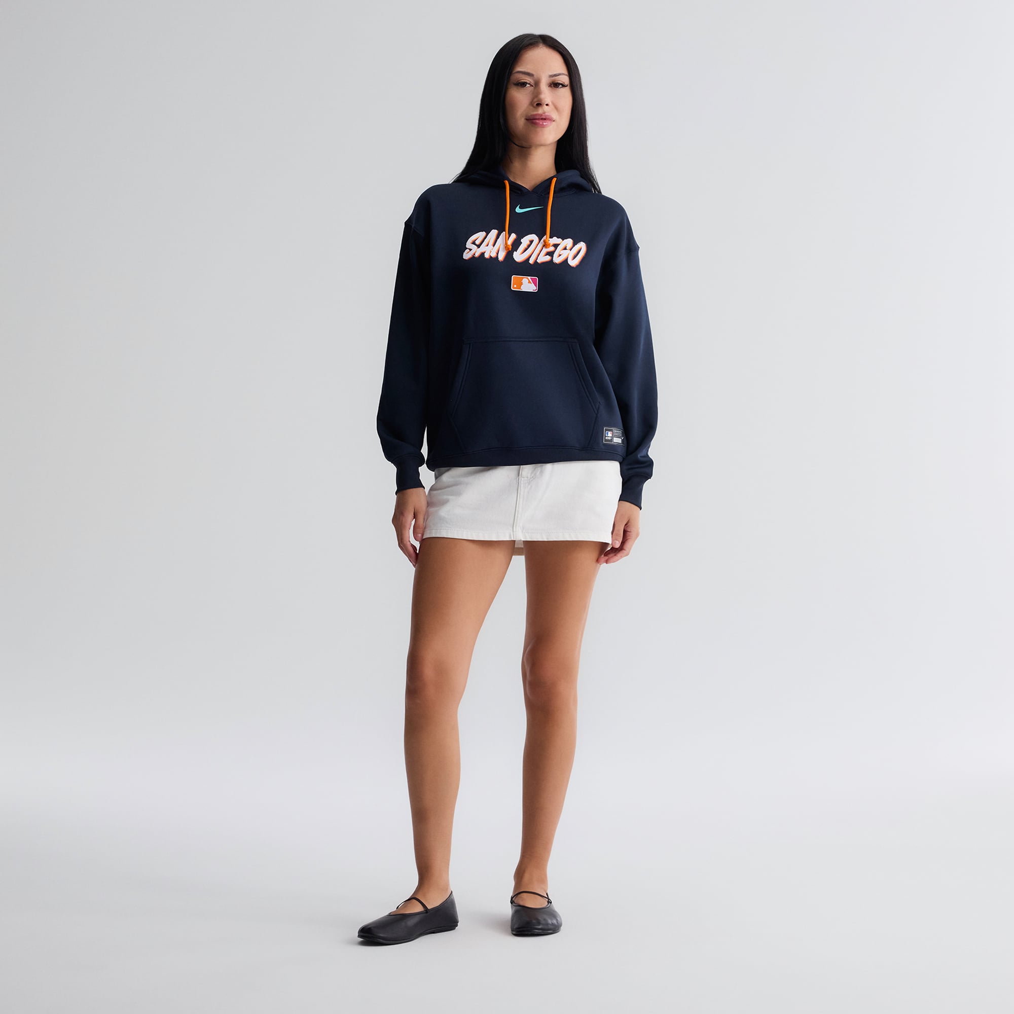 Women's Nike Obsidian San Diego Padres Authentic Collection City Connect Therma Hoodie