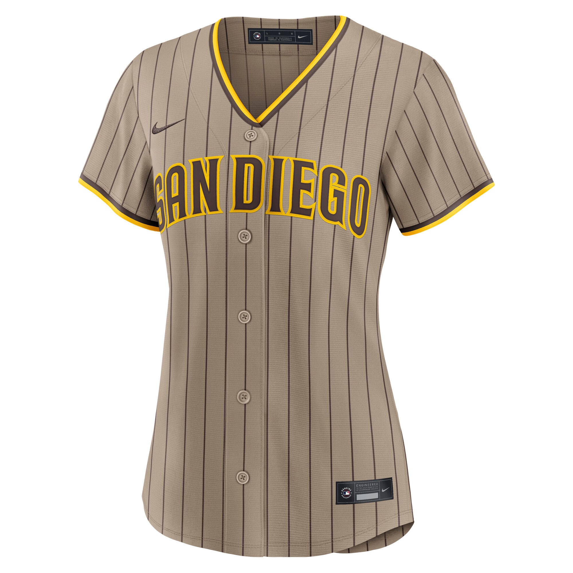 Women's Nike Sand San Diego Padres Alternate Replica Jersey