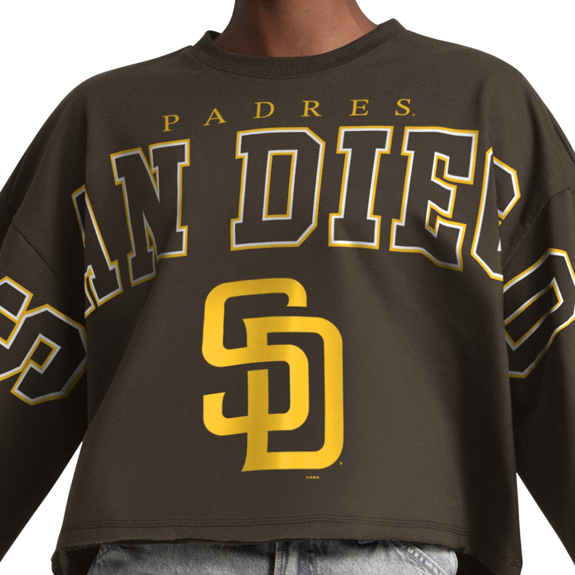 Sweat-shirt court Starter marron San Diego Padres Bleachers II pour femme