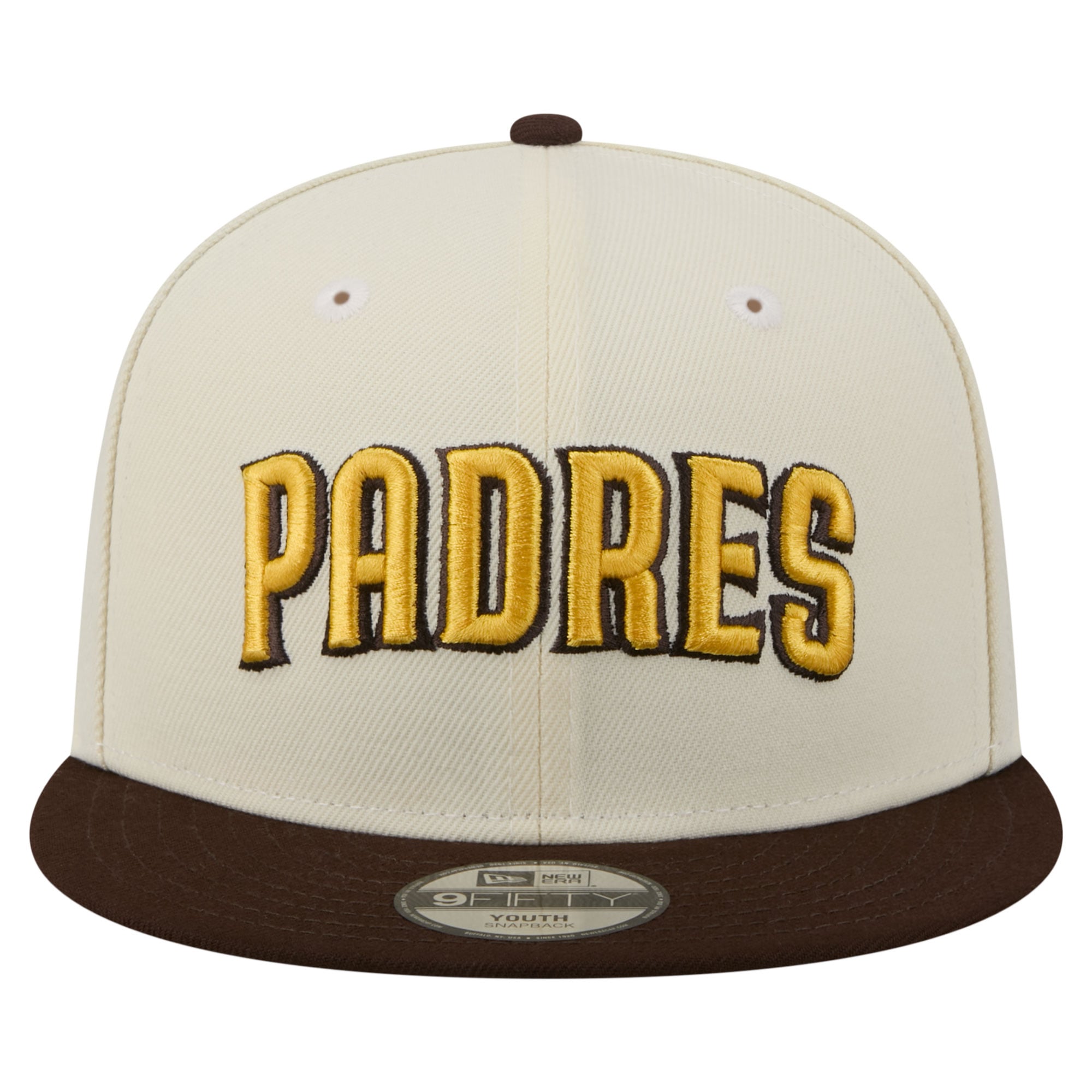 Youth New Era White San Diego Padres Two-Tone 9FIFTY Snapback Hat