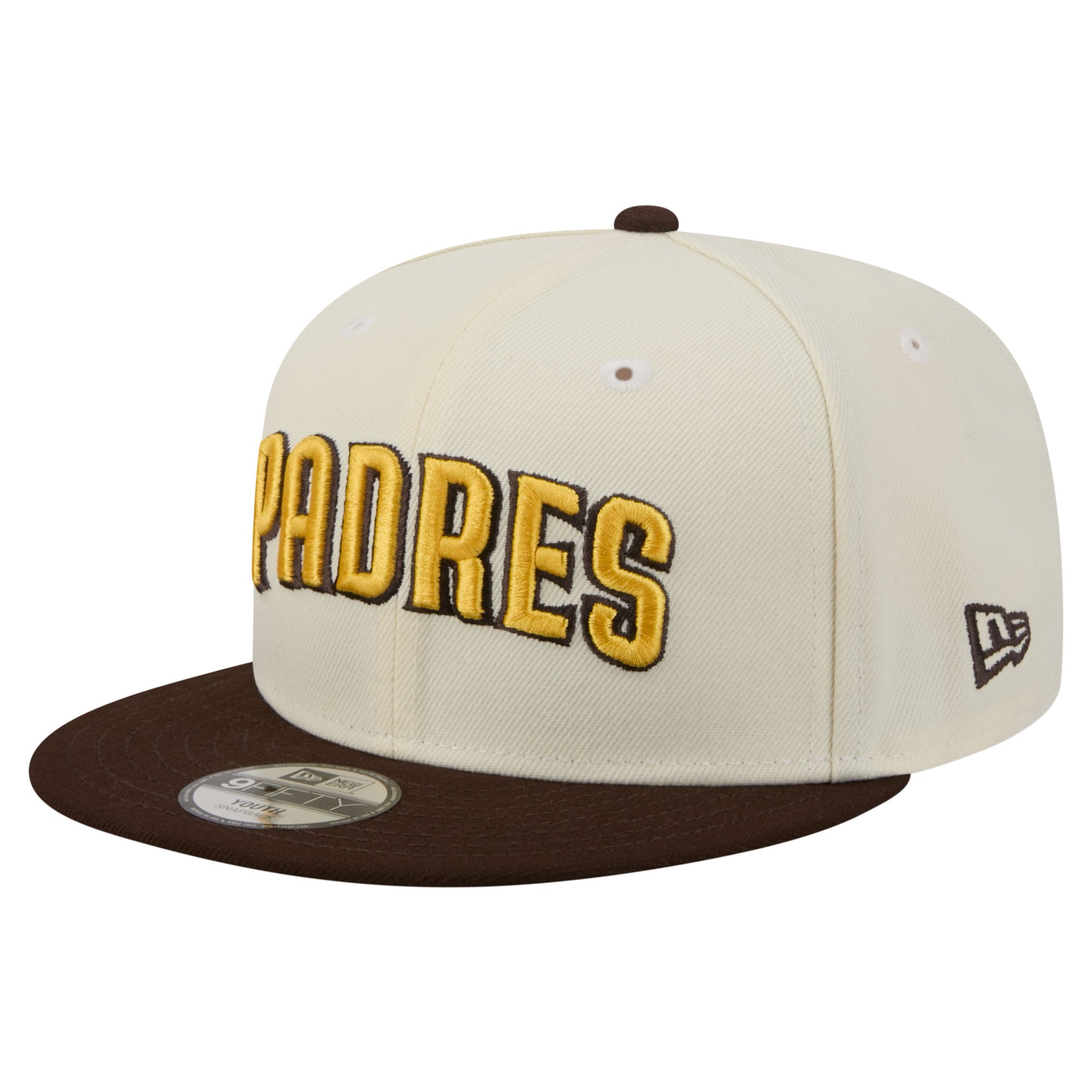 Youth New Era White San Diego Padres Two-Tone 9FIFTY Snapback Hat