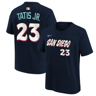 Fernando Tatis Jr. San Diego Padres Nike Youth 2026 City Connect Name & Number T-Shirt - Obsidian