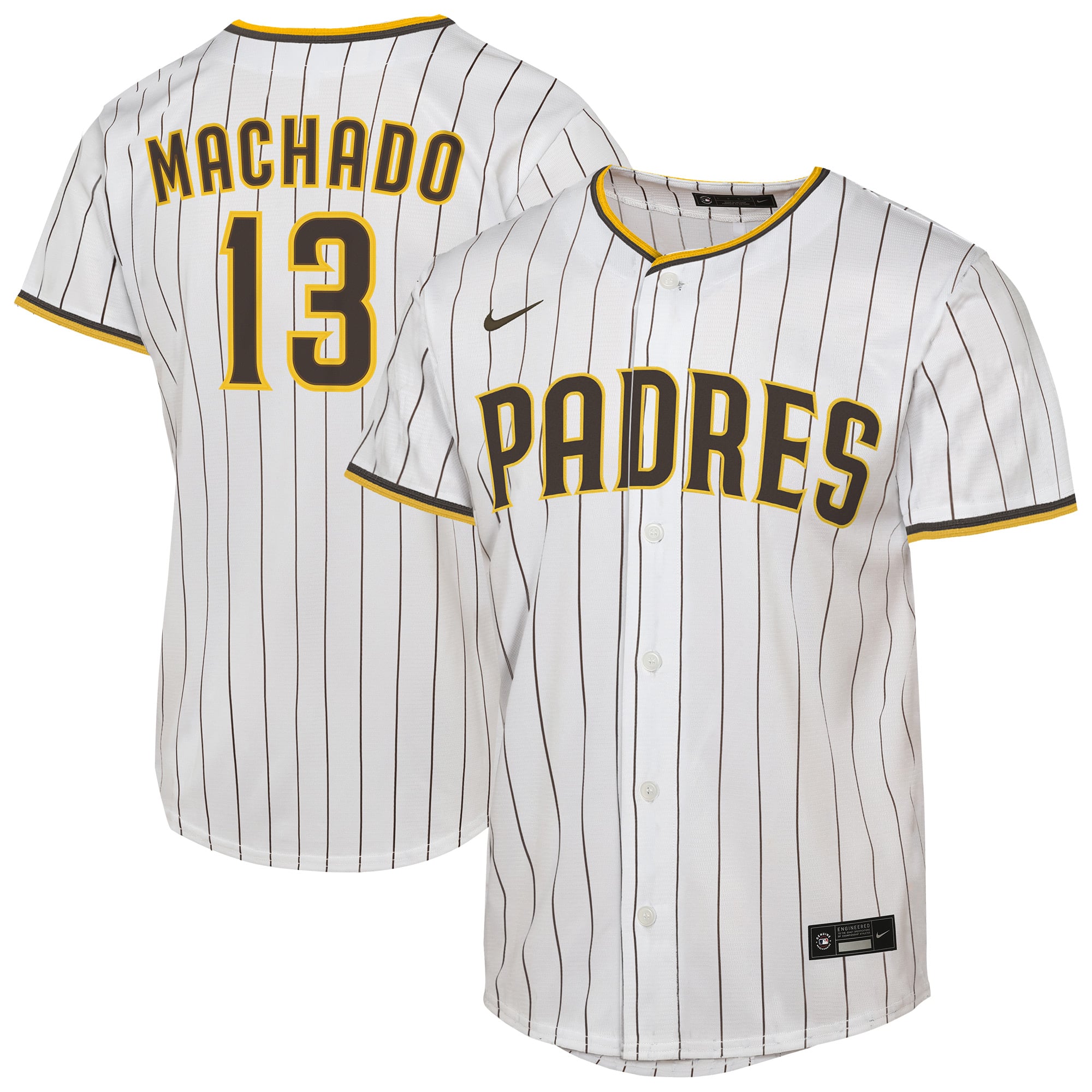 Maillot réplique domicile blanc des Padres de San Diego, Nike Manny Machado, pour enfant
