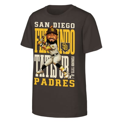 Fernando Tatis Jr. San Diego Padres Outerstuff Youth Caricature Clash T-Shirt - Brown
