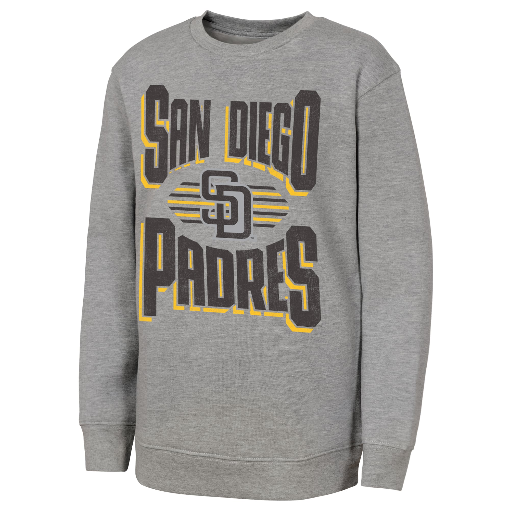 Youth Outerstuff Gray San Diego Padres Jet Stream Sweatshirt