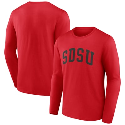 San Diego State Aztecs Arch Long Sleeve T-Shirt - Cardinal