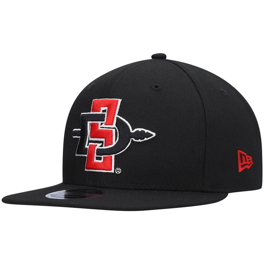 Aztec Hat Merch Men's New Era Black San Diego State Aztecs 9FIFTY Snapback Hat