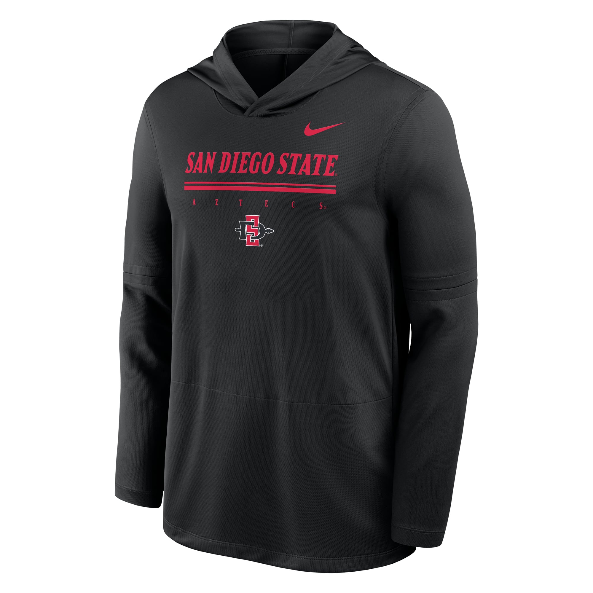 Men's Nike  Black San Diego State Aztecs 2026 Sideline Lightweight Dri-FIT Hoodie