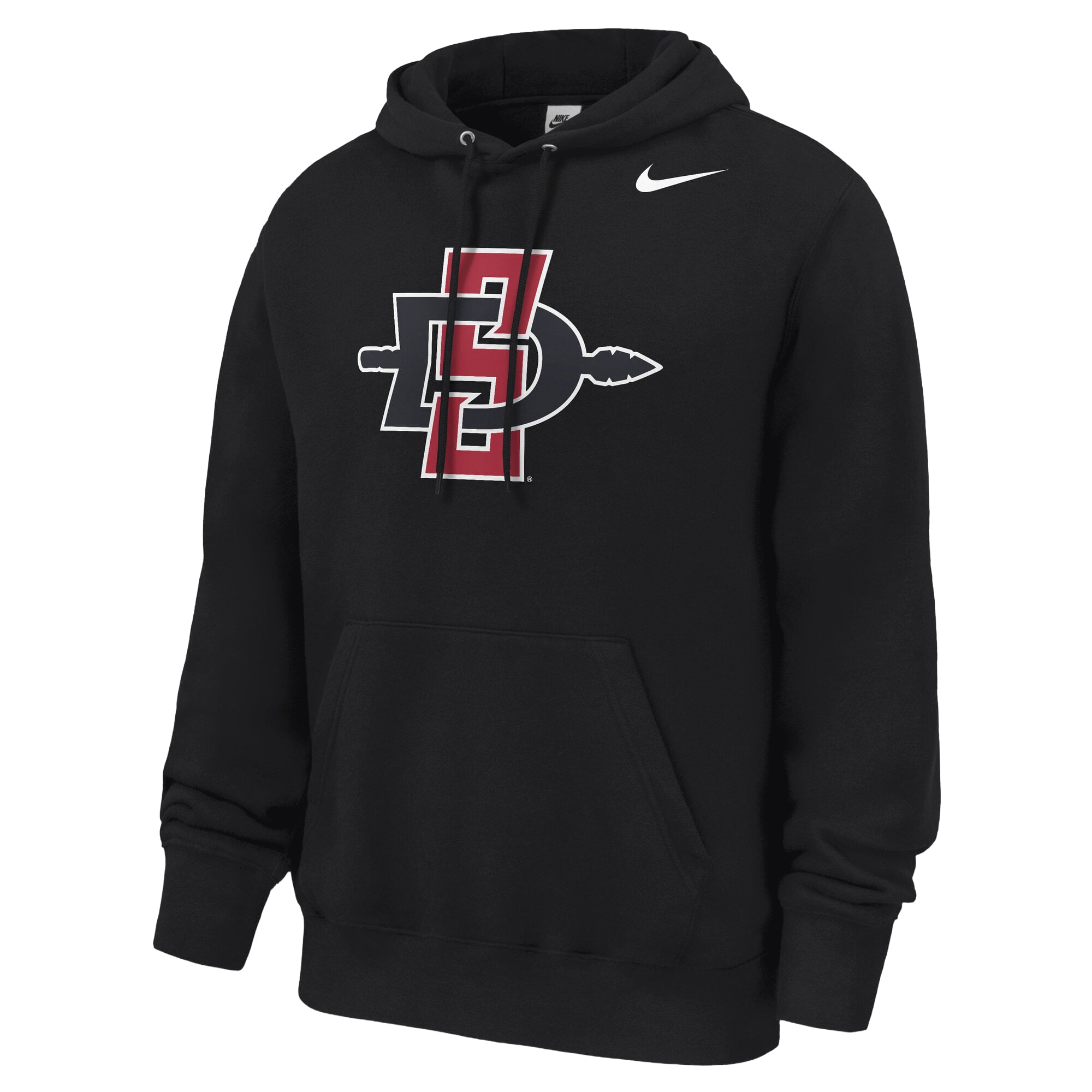 Men's Nike Black San Diego State Aztecs Club Fleece Hoodie