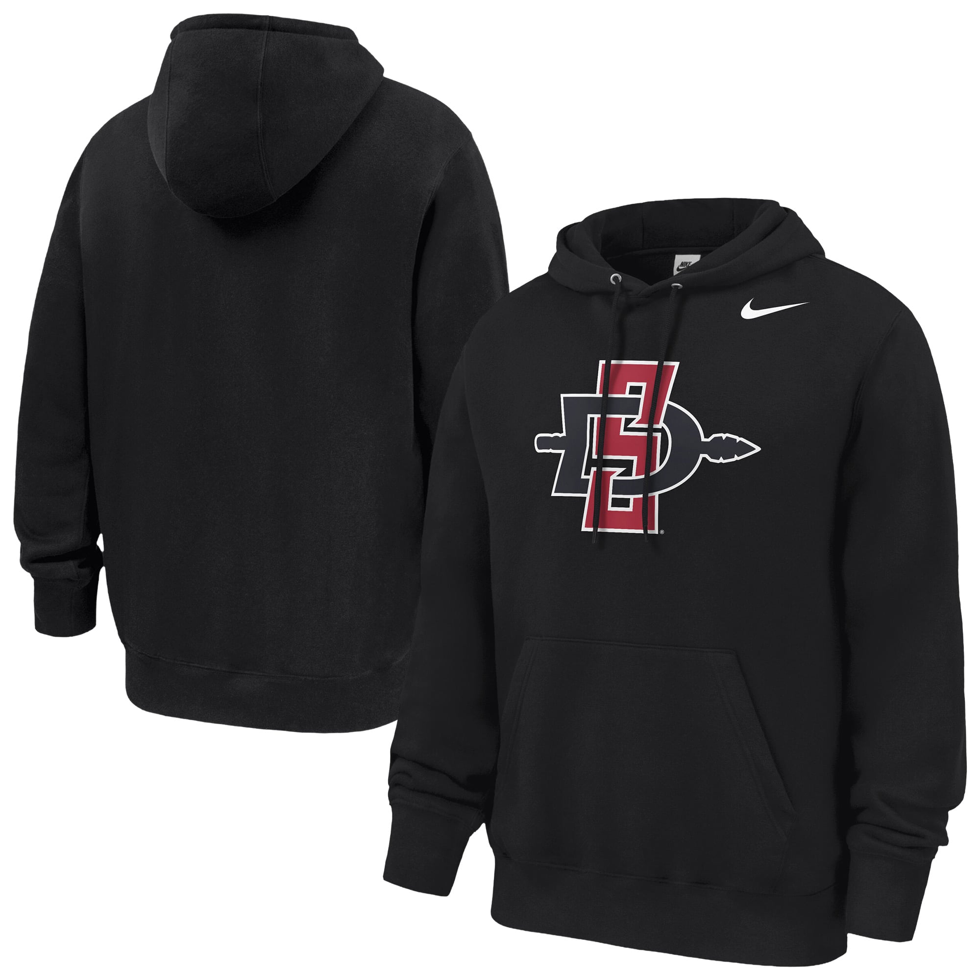 Men's Nike Black San Diego State Aztecs Club Fleece Hoodie