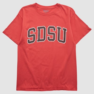 San Diego State Aztecs Champion 2010s T-shirt - Red - S by Fanatics Real Vintage