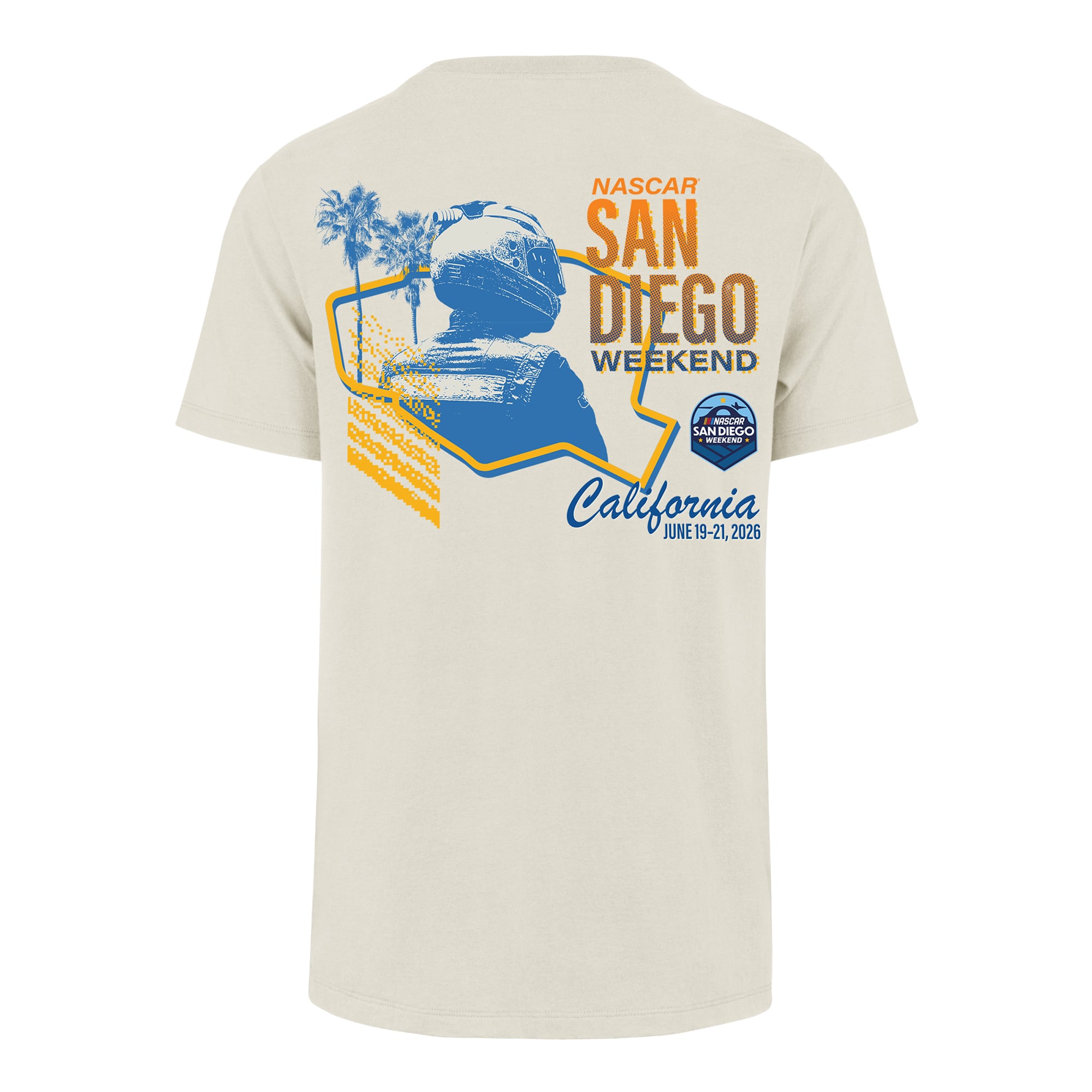 T-shirt homme '47 Cream NASCAR San Diego Weekend Franklin
