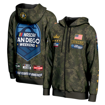 ProSphere 2026 San Diego Street Race Full-Zip Hoodie - Olive