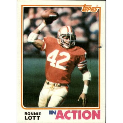 1982 Topps #487 Ronnie Lott IA