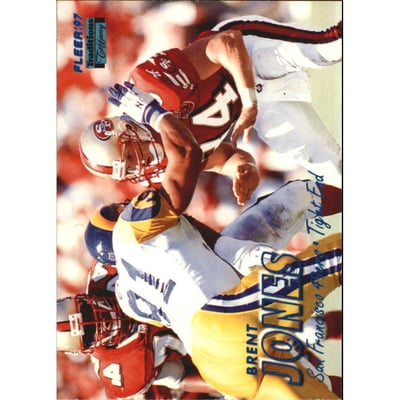 1997 Fleer Tiffany Blue #351 Brent Jones