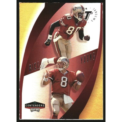 1998 Playoff Contenders Touchdown Tandems #9 J.Rice/S.Young