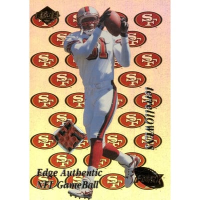 1999 Collector's Edge Fury Game Ball #TO Terrell Owens