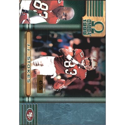 1999 Pacific Omega Platinum Blue #207 J.J. Stokes