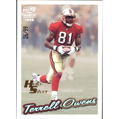 1999 Paramount HoloSilver #212 Terrell Owens