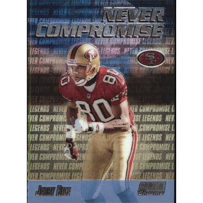 1999 Stadium Club Chrome Never Compromise #NC39 Jerry Rice