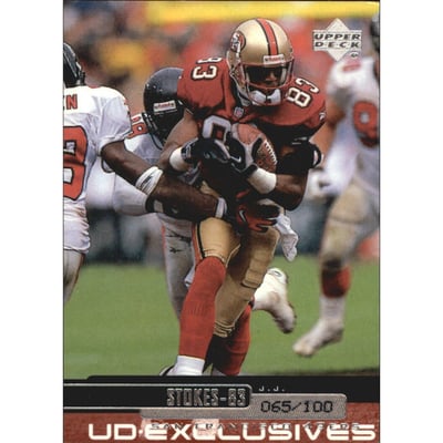 1999 Upper Deck Exclusives 100 #191 J.J. Stokes