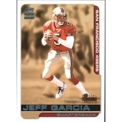 2000 Paramount Platinum Blue #210 Jeff Garcia
