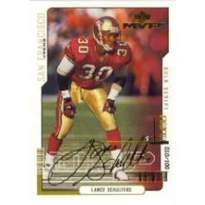 2000 Upper Deck MVP Gold Script #158 Lance Schulters