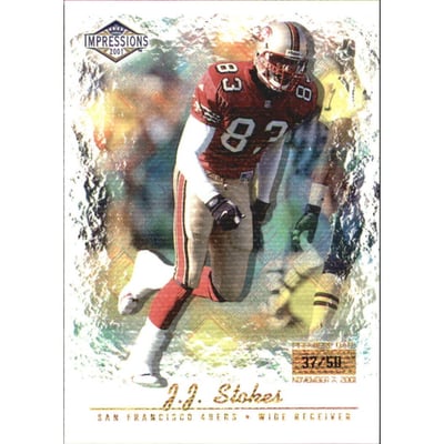 2001 Pacific Impressions Premiere Date #124 J.J. Stokes