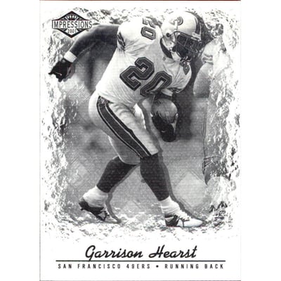 2001 Pacific Impressions Shadow #122 Garrison Hearst