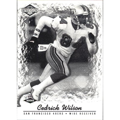 2001 Pacific Impressions Shadow #206 Cedrick Wilson