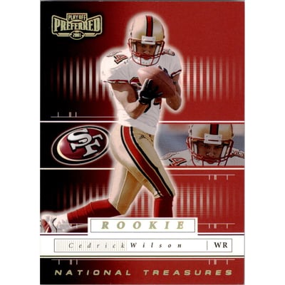 2001 Playoff Preferred National Treasures Gold #145 Cedrick Wilson