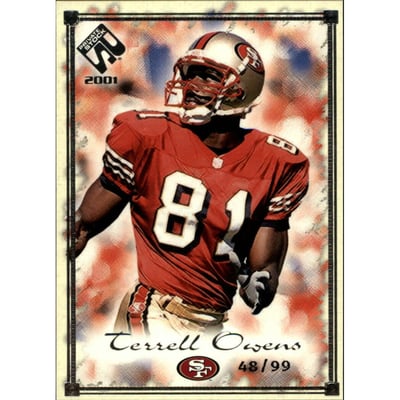 2001 Private Stock Silver Framed #86 Terrell Owens