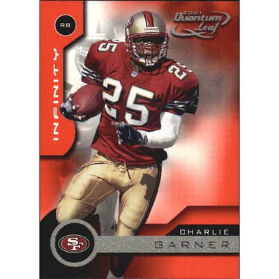2001 Quantum Leaf Infinity Red #156 Charlie Garner