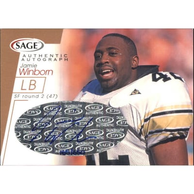 2001 SAGE Autographs Gold #A50 Jamie Winborn
