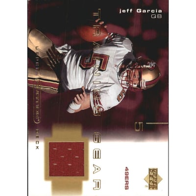 2001 Upper Deck Ovation Training Gear #TJG Jeff Garcia