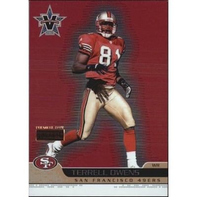 2001 Vanguard Premiere Date #86 Terrell Owens