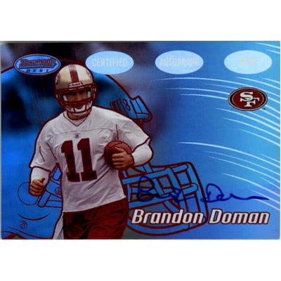 2002 Bowman's Best Red #122 Brandon Doman AU