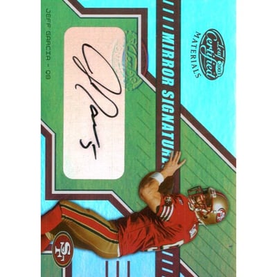 2003 Leaf Certified Materials Mirror Signatures #MS7 Jeff Garcia/25