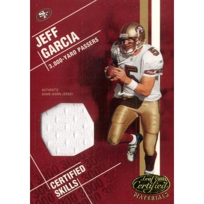 2003 Leaf Certified Materials Skills #CS11 Jeff Garcia