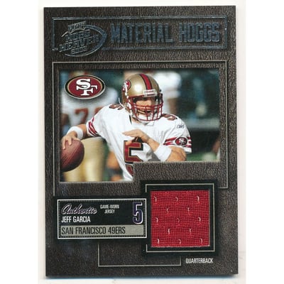 2003 Playoff Hogg Heaven Material Hoggs Silver #MH34 Jeff Garcia