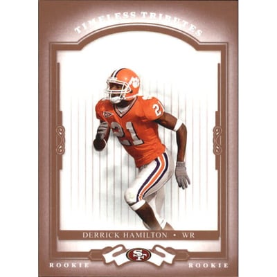 2004 Donruss Classics Timeless Tributes Red #184 Derrick Hamilton
