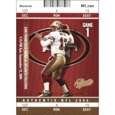 2004 Fleer Authentix Mezzanine Bronze #50 Tim Rattay
