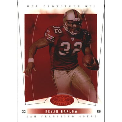 2004 Hot Prospects Red Hot #27 Kevan Barlow