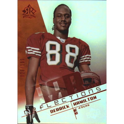 2004 Reflections Red #123 Derrick Hamilton