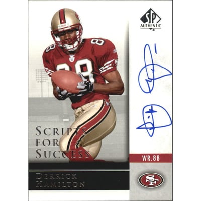 2004 SP Authentic Scripts for Success Autographs #SSDH Derrick Hamilton