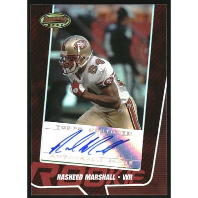 2005 Bowman's Best Red #151 Rasheed Marshall AU