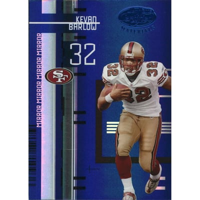 2005 Leaf Certified Materials Mirror Blue #104 Kevan Barlow